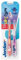 Jordan ® | Step 3 Zahnbürste Kinder | Kinder zahnbürste für 6-9 Jahre | Weiche Borsten, doppelter ergonomischer Griff & BPA-frei | Rosa | Pack 2 Einheiten