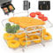 BYKITCHEN Air Fryer Accessories for Ninja Foodi Max Dual Zone AF400UK 9.5L, Rasied Two Layer Air Fryer Rack, Airfryer Accessories for AF400UK, Grilling Tray for Ninja Stack/Tower 9L/ EMtronics Fryer