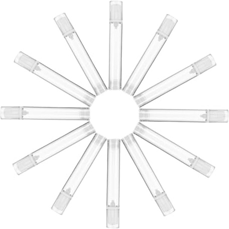 VILLFUL 20pcs Vacuum Travel Refillable Bottles Clear Cosmetic Pump Containers for Skincare Foundation Cream Toiletry Liquid Sample Storage