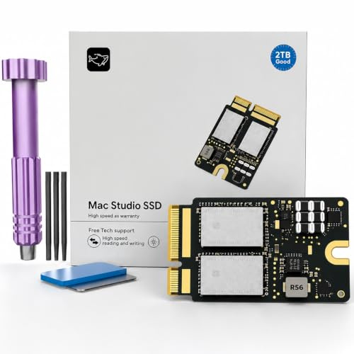 Zinweyton Mac mini M1 SSD 2 TB, Festplattenspeicher-Upgrade für Mac mini M1 | Speziell für Mac Studio entwickelt, bietet es stabile Leistung und ermöglicht eine einfache Erweiterung des Speicherplatzes.