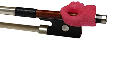 Bow Hold Buddies Fisch-Bogenhalter für Violine, glinzerndes Pink