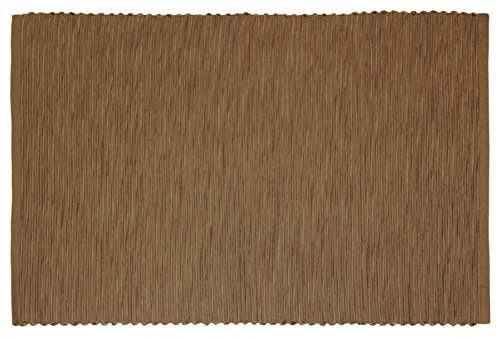 sander 2 Tischsets BREEZE 35x50cm 100% Baumwolle Rips große Farbauswahl (43 - dunkles taupe)
