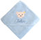 Aclouddate Steiff 2928mn3023 Baby Kapuzentuch mit Ihrem Wunsch-Name Bestickt hellblau 100 cm x 100 cm