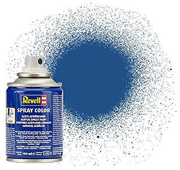 Revell Acrylfarbe 56 Spraydose, Blau, Matt, 100 ml (1er Pack)