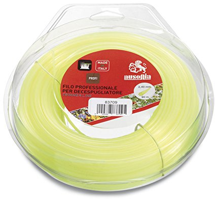 AUSONIA - Filo per decespugliatore ESALOBATO Giallo 3,0 mm x 58 m