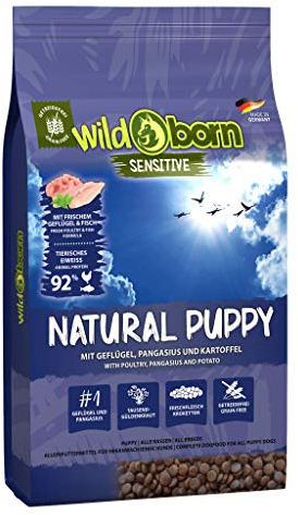 Wildborn Hundefutter getreidefrei Junior Natural Puppy 2kg für Hundewelpen & Junghunde mit frischem Geflügelfleisch | Junior Hundefutter für alle Hunderassen ab 2 Monate
