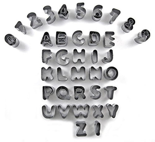 sourcingmap Forme de chiffres Moule Emporte-pièce à Biscuit biscuit Fondant 37 en 1