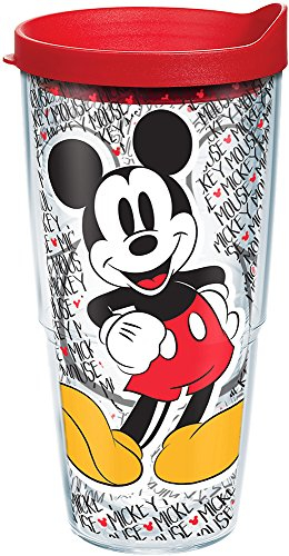 Tervis Disney – Mickey Mouse Nom Motif verre de 680,4 gram avec couvercle Rouge