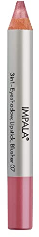Impala 3-in-1 Jumbo Stift | Lidschatten, Lippenstift und Rouge | Geschmeidige Textur und Lange Lebensdauer | Intensive Farben | Farbe 07 Rosa