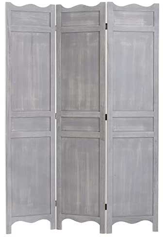 Atmosphéra Paravent Holz patiniert 120 x 170 cm