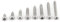 200pcs Assortiment de Vis Boulon Cruciforme Tête Bombée/Fraisée M3 en Acier Inoxydable(Tête Bombée)