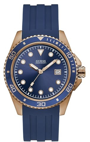 Guess Herren Analog Armbanduhr Crew W1109G3