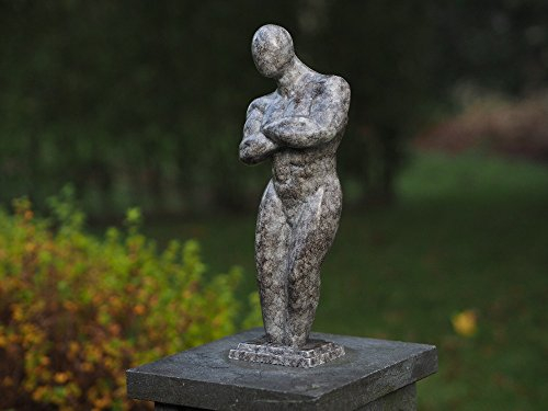 H. Packmor GmbH Bronzefigur Männerakt Vincent - Gartenfigur Dekoration für den Garten - 11x36x9 cm