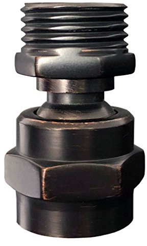 MissMin shower head Swivel ball adapter,hand shower rotate povit shower arm extension connector,ORB/oil rubbed bronze