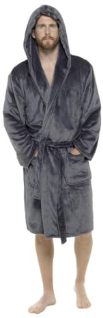 Style It Up Mens Robe Dressing Gown - Unisex Super Soft and Warm Bathrobe - Available in Range of Sizes and Colours - Ideal for Lounge Wear, Cold Nights, Post Baths or Shower and Gifting