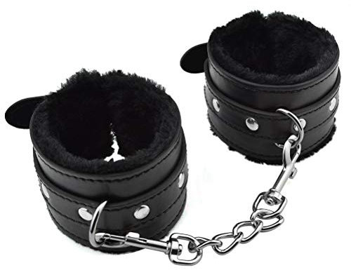 Bequem Fesseln Plüsch + Pu Armband Wrist Handschellen Bondage Gürtel Manschette Spielzeug