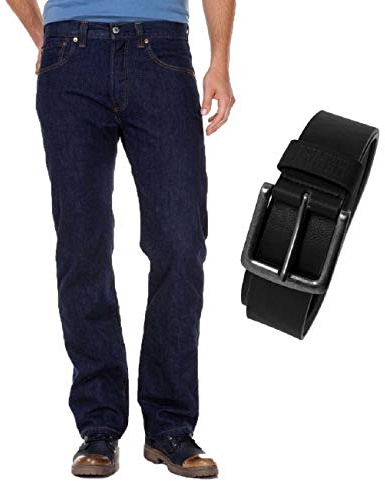 Levi's 501 Levi's Original Fit Men's Classic Jeans with Straight Cut - Blue - W34