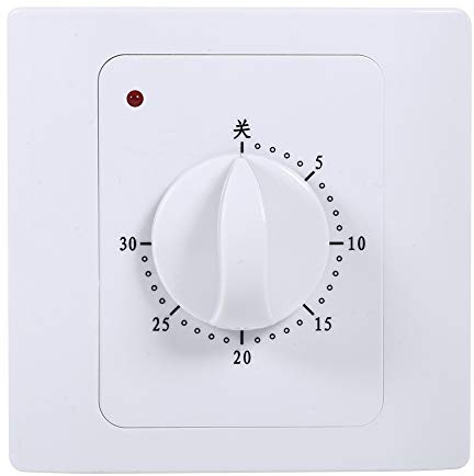AC 220V 10A 30 min Temporizador, MAGT Interruptor De Temporizador De Cuenta Regresiva, Interruptor de Cuenta Atrás de Tiempo Eléctrico Interruptor de Temporizador para Hogar