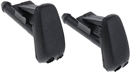 Almencla 2X Schwarz Scheibenwischer Wasserstrahl Waschdüse Für BMW E90 E60 E46