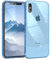 EAZY CASE Hülle kompatibel mit iPhone XS Max Schutzhülle mit Glitzer, Handyhülle, Schutzhülle, Back Cover mit Glitter, TPU/Silikon, Transparent/Durchsichtig, Blau
