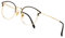 Cyxus Blaulichtfilter Brille Damen mit Katzenauge, Rund Mode Vintage Brille Ohne Stärke, Anti Schädliches Blaulicht UV400 von Handy, Computer,schwarz Gold