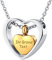 Beydodo Asche Kette zum Befüllen Urne Herz, Edelstahl Halskette 60CM Anhänger Doppelte Herzen mit Gravur Urnen Kette Personalisiert Gold Partnerkette