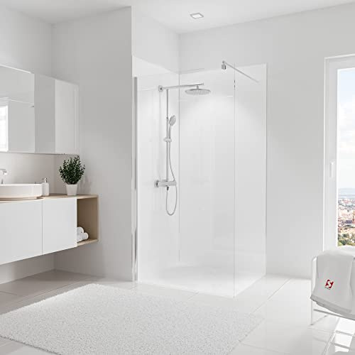 Schulte DecoDesign Set für Ecke, 2x Wandverkleidung, Motiv: Hochglanz Brillant-Weiß, Größe: 210 x 100 cm, Fliesenersatz, D1901021-2-F 761