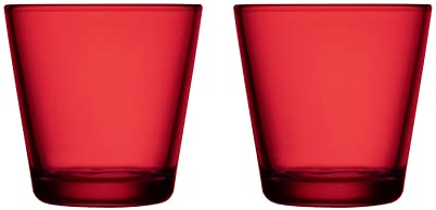 Iittala Kartio Trinkglas, 2er-Set, 21cl, Cranberry Rot, Limited Edition
