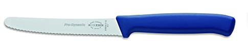 F. Dick ProDynamic Allzweckmesser mit Wellenschliff (Küchenmesser blau, Klingenlänge 11 cm, Universalmesser, Klinge X55CrMo14 Stahl, Härte 56° HRC) 85015112-12
