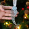 Dantazz Weihnachten Dekoration Engel-Flügel Anhänger Weihnachtsbaum Deko Personalisiert Hängendes Ornament Familie Gedenk-Zeichen Dekoration Christbaumschmuck Weihnacht Baumdeko (B, OneSize)