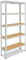 shelfplaza® 180x120x30cm Office Lagerregal Schwerlastregal Lichtgrau/Metall Mit 5 Böden - Kellerregal, Werkstattregal, Steckregal 175kg Traglast - Büro Regal für Ordner