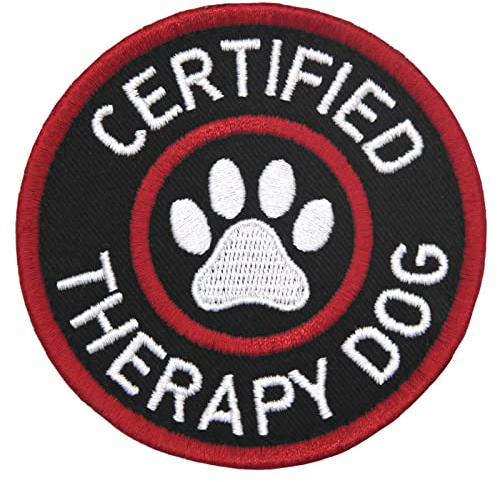 TailWag Planet Zertifizierte Therapie Hund Moral Tactical Patch Bestickte Weste/Geschirre Abzeichen Verschluss Klettverschluss Emblem