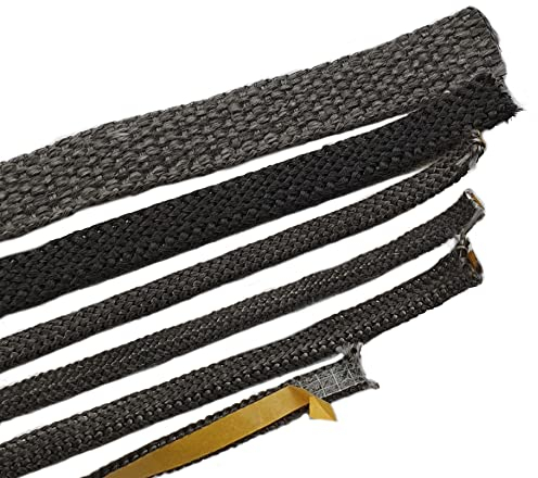 Fermit Ofendichtung Flachdichtung selbstklebend verschiedene Varianten (3 m (20 x 3 mm) Incl. Einbauanleitung von hs-kamine, Schwarz