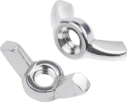 DIN 315 Flügelmutter M6, Leryati 20 Stück Edelstahl Schmetterlingsmutter, Hochwertige A2 Flügelmuttern Sortiment Metrische Rostfreie Wing Nut, Flügelmutter Gewindegrößen Hand Schraub Flügelmuttern