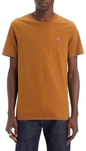 Levi's Men's Ss Original Housemark Tee T-Shirt, Dark Ginger, L