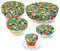 PHOGARY 5 Couvercles de Bol Réutilisables, Couvercles en Tissu Imperméables pour Le Bol à Salade en Verre, Le Pot, Les Melons (Fit 2.7-14 Pouces), la Bordure Élastique (Motif de Fruitst)