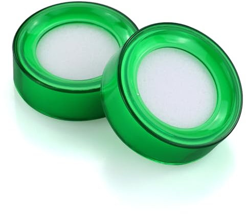 2 Pcs Finger Moistener, Colored Finger Sponge Damper Round Sponge Pad Finger Wet Sponge Finger Dampener Fingertip Water Moisteners Round Case Wetting Sponge Damper for Cashier Counting Cash Money