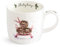 Wrendale Weihnachts-Tasse mit Schlitten, Motiv: Schlitten mit Igeln, Porzellan, 350ml