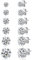 SILBERTALE 6 Paar 925 Sterling Silber Cubic Zirkonia Ohrstecker Set 3-8mm für Männer Frauen