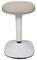 Viasit Younit ergonomischer Hocker, Stehhocker Stehsitz Arbeitshocker, Stehsitzhilfe, Sitzhocker für Homeoffice und Büro - Höhenverstellbar (beige-braun, Gestell telegrau)