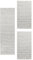 Carpetsale24 Bettumrandung Schlafzimmer 3 teilig Skandinavischer Teppich Creme Bettvorleger Schlafzimmer Bettset: 2 St. 60x110 cm | 1 St. 80x150 cm - Boho Stil Teppich Hoch-Tief Effekt Läufer