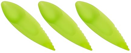 Kiwi Spoon Knife 2 in 1 - Multifunction Kiwi Fruit Cutter for Divide and Skinner - Plastic Kiwi Fruit Spoon for Household, Parties and Events, 3 Pcs
