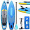 Aufblasbare SUP Board Set Stand Up Paddle Board mit Kayak, Tragfähigkeit 150 kg, Basis für Sportkameras, 330x76x15cm, Seablue