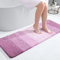 Homaxy Morbido tappeto da bagno, 40 x 120 cm, antiscivolo, lavabile, a pelo lungo, in microfibra, assorbente, colore: viola