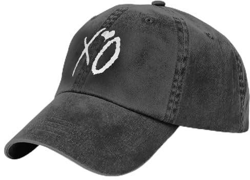 YCYLYLYC Outdoor Sport Caps Hut XO Denim Basecap für Männer und Frauen lässige Trucker Mütze mit Herzen Frühling Sport Mode Sun Dad Golf