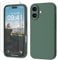 GOODVISH 3 IN 1 for iPhone 16 Case 6.1 inch, Upgraded Camera Protection, 2X HD Screen Protector, Liquid Silicone Anti-Scratch Shockproof Gel Rubber Anti-Fingerprint Phone Case Cover, Pine Green