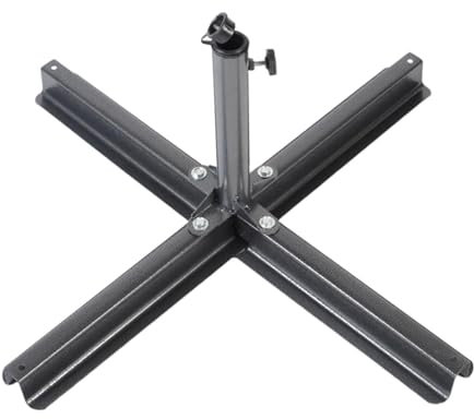 MagiDeal Base de sombrilla en Forma de Cruz Base para sombrillas Soporte de Soporte en Forma de Cruz Base de sombrilla para Exteriores, para césped