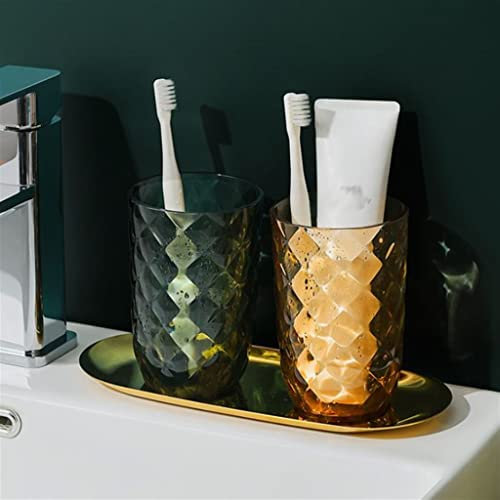 SBCGFY Paar Zahnbürstenbecher, Haushaltszahnbecher, Mundwasserbecher, Zahnbürste, Mundwasser, weiblich und männlich