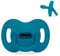 Suavinex Silikon-Schnuller, 0/6 Monate & Neugeborene, Physiologische Sx Pro-Sauger, Weich & Flexibel, Ideal zum Schlafen, Respektiert die Mundentwicklung, Colour Essence, Deep Ocean