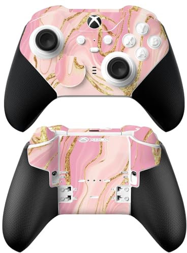 Head Case Designs Rosa Und Gold Marmor Vinyl Haut Gaming Aufkleber Abziehbild Abdeckung kompatibel mit Xbox Series X & S Elite Wireless Controller Series 2